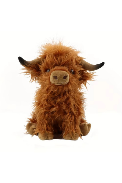 Choice لعبة بقرة هايلاند كريمية اللون من كيلوي، بحجم 25 سم، مصنوعة من القطيفة...