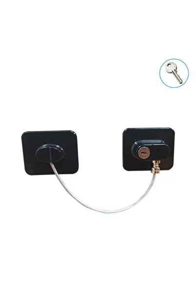 Choice قفل ثلاجة آمن للأطفال باللون الأسود مع قفل رمز المفتاح وقفل خزانة أمان...