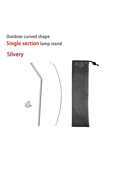 Choice حامل مصباح تخييم تاركا فضي اللون، قطعة واحدة، خفيف الوزن للغاية، قابل ...