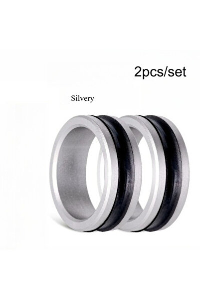 Choice مجموعة حلقات فضية من قطعتين من Ackibbik، أداة سحب خيط الصيد، حلقات مان...