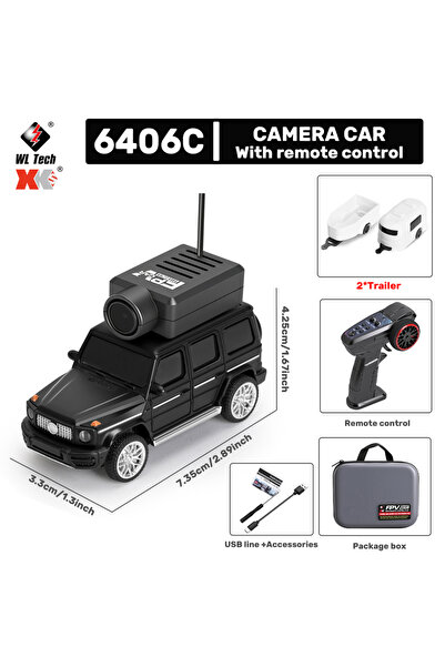Choice سيارة التحكم عن بعد الصغيرة 6406 PRO سوداء من WLtoys بمقياس 1/64 مزودة...