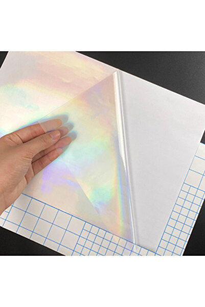 Choice 50 قطعة من ملصقات الفينيل ذاتية اللصق الشفافة ثلاثية الأبعاد بألوان قو...