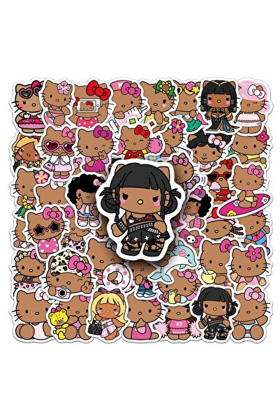 Choice 50 قطعة من ملصقات هيلو كيتي اللطيفة، ملصقات كرتونية من سانريو، ملصقات ...