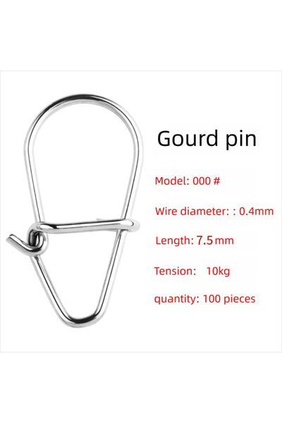 Choice 100 قطعة من مشابك تثبيت خطافية صيد من الفولاذ المقاوم للصدأ، مزودة بدب...