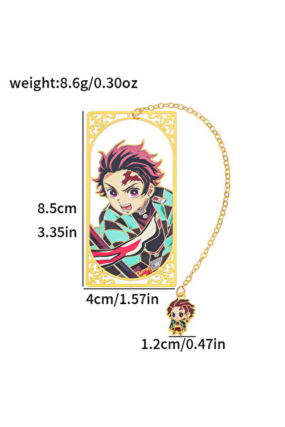 Miniso Kamado Tanjirou Japanese anime kimetsu no yaiba metal bookmark - Europ...