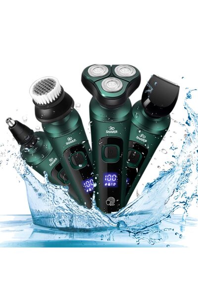 Borren ماكينة حلاقة فائقة الراحة للبشرة 4 في 1 - مجموعة العناية الشخصية للرجا...