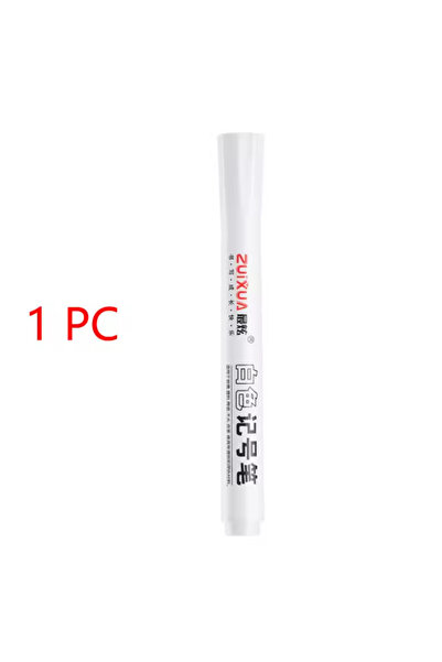 Choice قلم واحد أو ثلاثة أو خمسة أقلام تحديد بيضاء 2.0 مم، قلم جل أبيض مقاوم ...