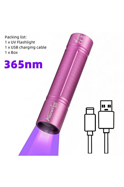 Choice مصباح صغير بالأشعة فوق البنفسجية بطول موجي 3 واط، وردي اللون، SV127-36...