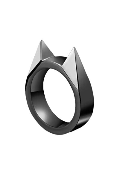 Choice حلقات سوداء على شكل أذن قطة للنافذة المكسورة، حلقات معدنية للدفاع عن ا...