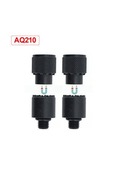 HIRISI موصل AQ210-2 قطع من الألومنيوم سريع التغيير، عالمي لقضبان تثبيت قضبان ...