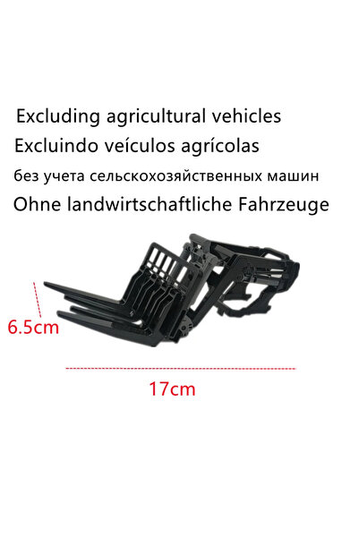 Choice شاحنة زراعية صغيرة تعمل بالتحكم عن بعد مع ذراع شوكة أمامية، مزودة بمقط...