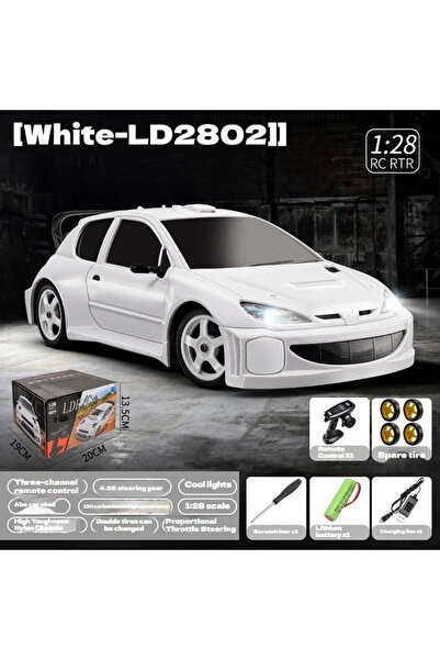 Choice1 LD2802-White LDRC LD2801 LD2802 LD2803 LD2804 1/28 4WD RC Drift Car M...
