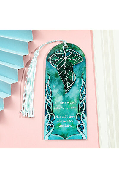 Miniso فواصل كتب مستوحاة من سلسلة سيد الخواتم الخيالية، مزينة بشرابة، مثالية ...