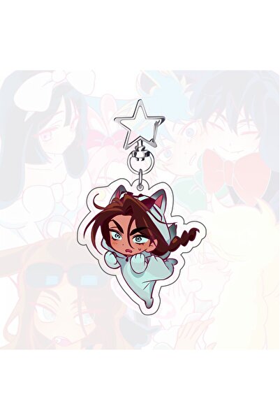 Miniso 6 Anime ALIEN STAGE Keychains Pendant Car Key Chain Acrylic Stand MIZI...