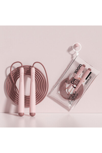 Choice حبل قفز وردي اللون، قطعة واحدة، بطول 2.8 متر، حبل قفز احترافي للبالغين...