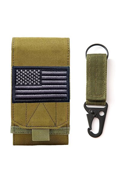 Choice طقم أخضر مزدوج مولي جراب هاتف محمول ليزر حزام تكتيكي حامل جراب EDC حقي...