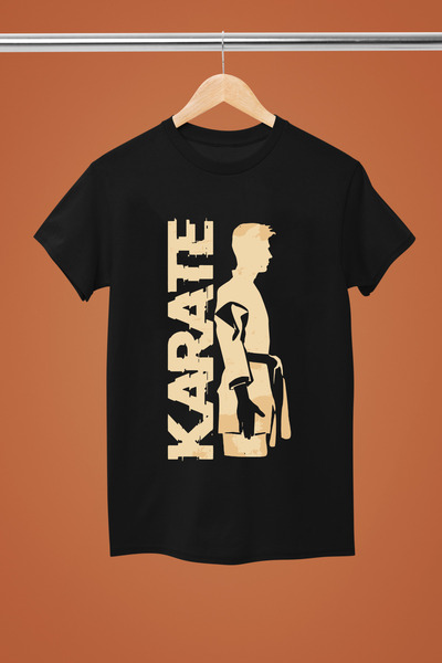 MAGORS تيشيرت كاراتيه مطبوع من القطن بأكمام قصيرة للشباب والأطفال