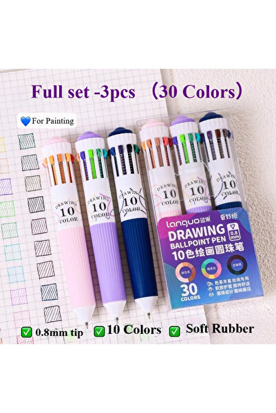 Choice 28 Colors Full Set B Languo Ballpoint Pens 28 Color Cartoon 0.8mm Soft...