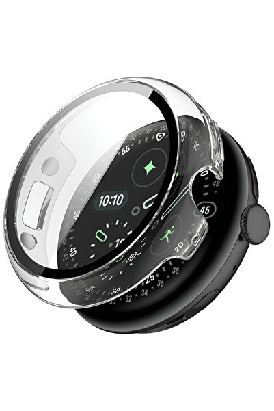 Techsuit 360° Package Case + Film for Google Pixel Watch 4 45mm Defense, Tran...