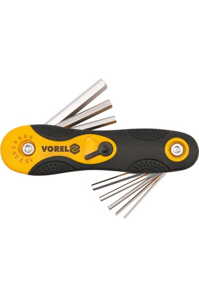 Other Hex keys 1.5-8mm, Cr-V, set of 8 pcs. 56506 VOREL