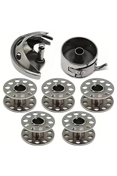 Choice 7pcs 7-piece set of vintage sewing machine accessories: durable metal ...