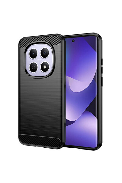 Techsuit Xiaomi Redmi Note 15 5G Carbon Silicone Case, Black