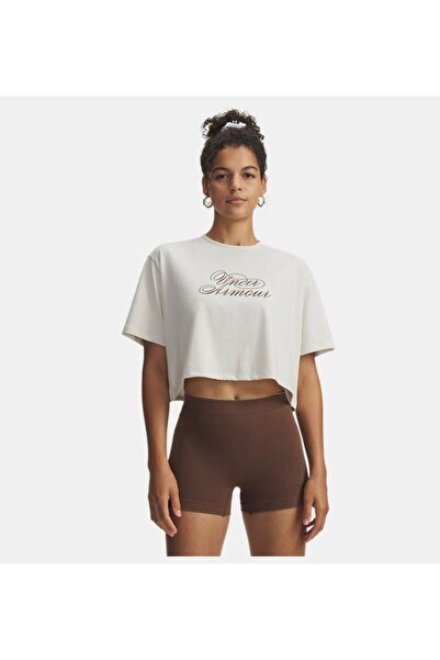 Under Armour Kadın UA Scriptheart Crop Kısa Kollu T-Shirt 6011506-110