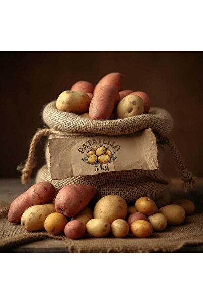 PATATELLO Çuvalda Karışık Patates Paketi (Kırmızı, Tatlı, Agria, Baby) - Kıza...