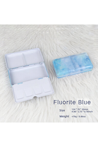 Choice Fluorite Blue SeamiArt 1pc Empty Portable Folding Metal Watercolor Pai...