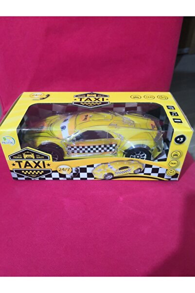 chd-store Oyuncak ,Işıklı Sesli Sarı Taksi, 1,Kalite Malzeme,25 cm