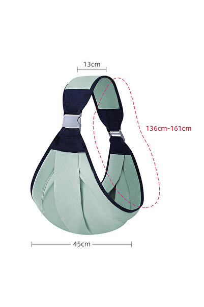 Choice حقيبة ظهر وحاملة أطفال محمولة من القماش الأخضر بمقاس واحد، مثالية للسف...