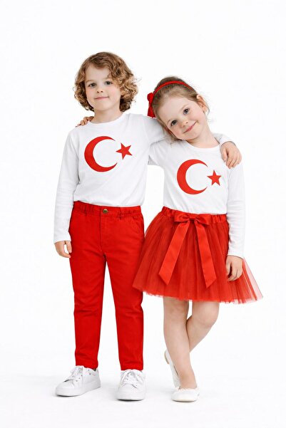 Kuraff Giyim 23 April 29 October Long Sleeve Suit for Girls and Boys