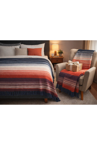 AKSU Tv Blanket Gift Double Size Cotton Blanket 180X220