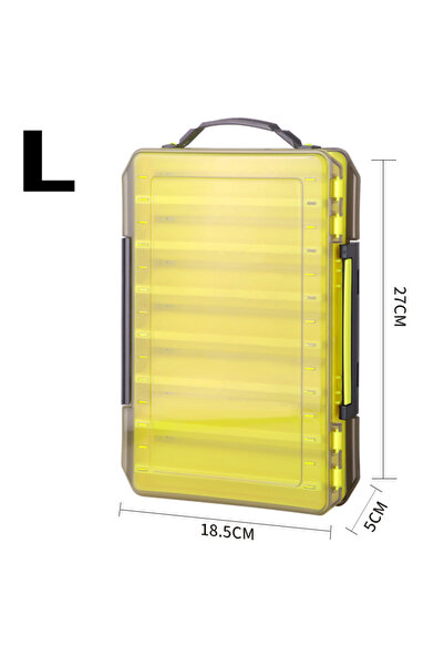 Choice علبة طُعم صيد بلاستيكية صفراء اللون من لينهوي، تحتوي على طُعم سمك صغير...