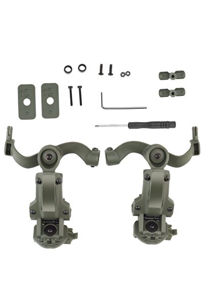 choice2 Green Tactical Helmet ARC Rail Adapter for M31/M32 Headsets, Headset ...