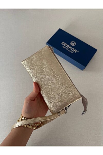 DERKON Retall Handheld Genuine Leather Women's Wallet