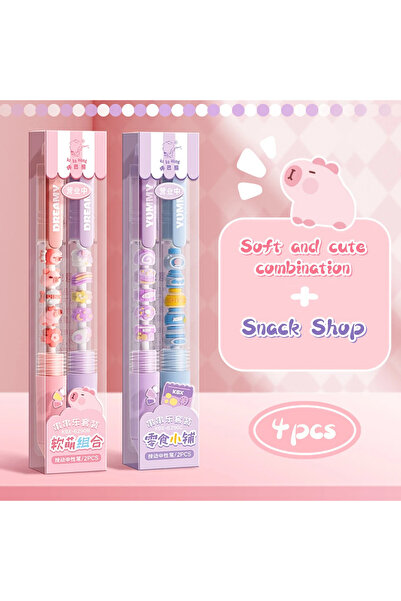 Choice Set4 2Pcs Set Gel Pen 0.5mm Fine Point Creative Quick Drying Smooth Wr...