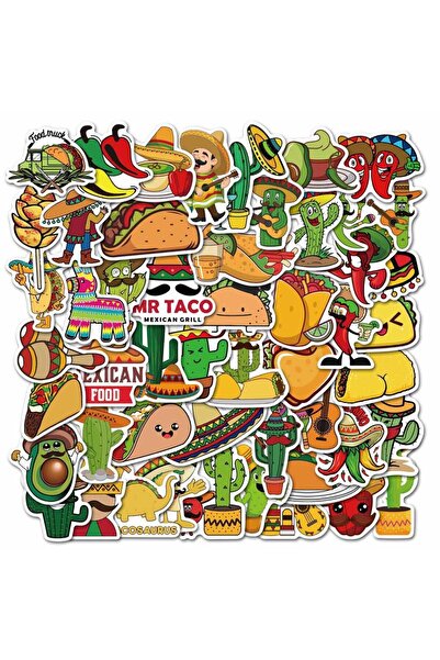 Choice B 50pcs 50Pcs Mexico Food Stickers For Guitar Kids TOY Bicycle Motorcy...