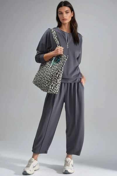 Hiccup Modal Textured Zippered Collar Double Suit Bersan Collection