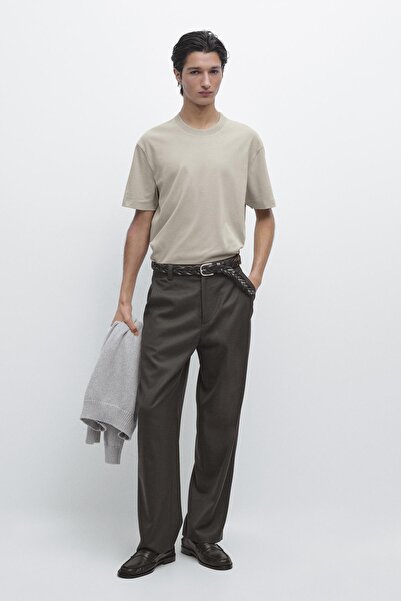 Massimo Dutti %100 pamuklu orta kalınlıkta t-shirt