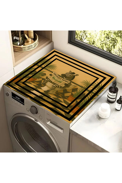 Harika bir ev Hari̇kabi̇rev | Washing Machine Cover Dryer Cover (Zebra2) | Cm...