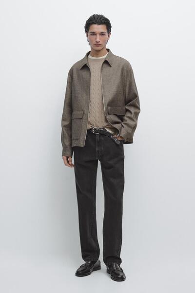 Massimo Dutti Cepli kısa ceket