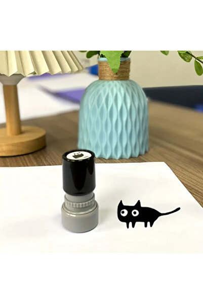 Choice1 النمط 1، قطعة واحدة، 4 أنماط، طوابع كرتونية لطيفة، طابع قطة سوداء صغي...