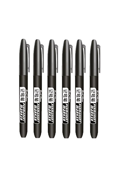 Choice 6 Black Set 6 PCS Permanent Marker Pen Manga Drawing Markers Black Blu...