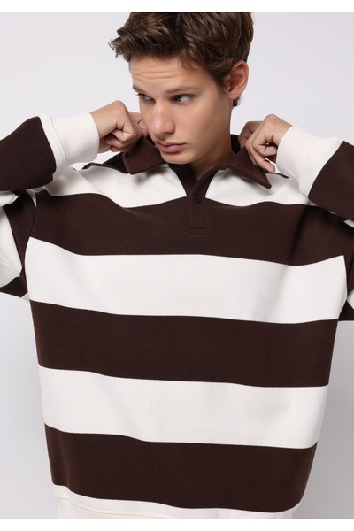 Colin's Hanorac maro pentru bărbați Comfort Fit