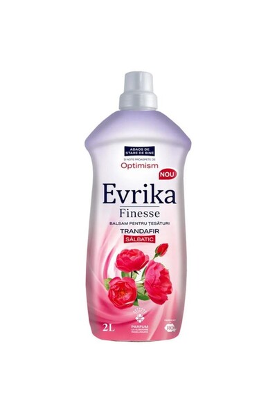 Evrika Set 3 x Balsam de Rufe Finesse, Trandafir Salbatic, 2 l