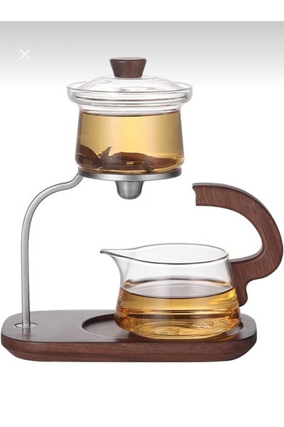MİMOZA PARK Borosilicate Glass Magnetic Teapot Infuser Herbal Tea Infuser - A...