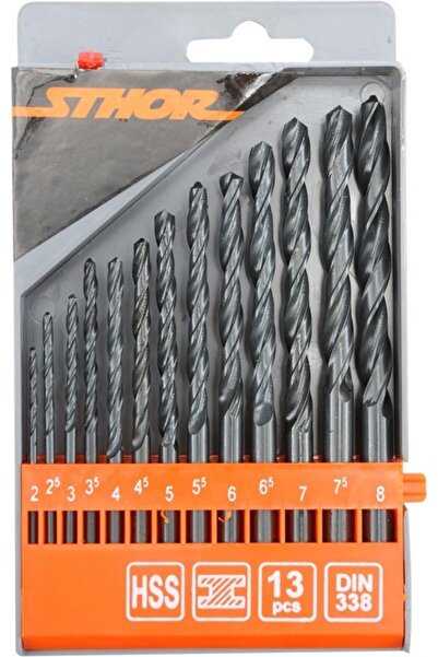 Other HSS metal drill bits 2.0-8.0mm / 13 pcs. 22180 STHOR