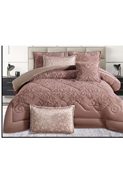 alzawia 6-piece double bed sheet set, winter, medium filling, soft velvet wit...