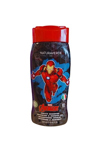 Naturaverde Set of 2 x Avengers Iron Man Kids Shower Gel, Chamomile and Marig...